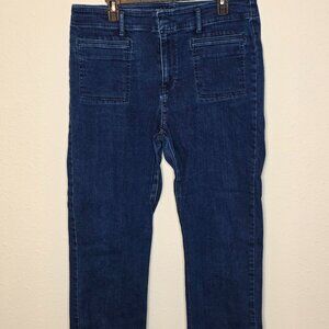 Loft Women's High Rise Straight Denim Jeans, Size 14/32